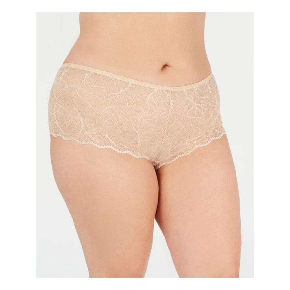 INC Intimates Beige Boy Short Underwear Plus 1X